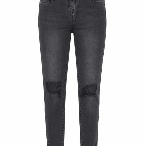 Missy Rose Womens Grey Cotton Skinny Jeans Size 8 Regular Zip