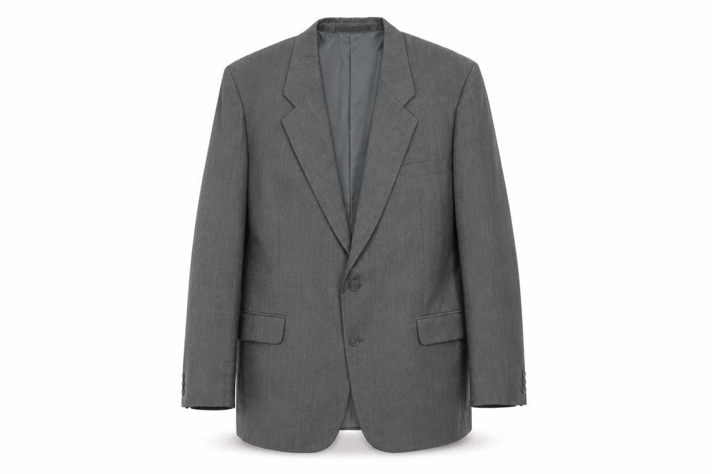 Harbarry of England Mens Grey Polyester Jacket Suit Jacket Size 44 Regular
