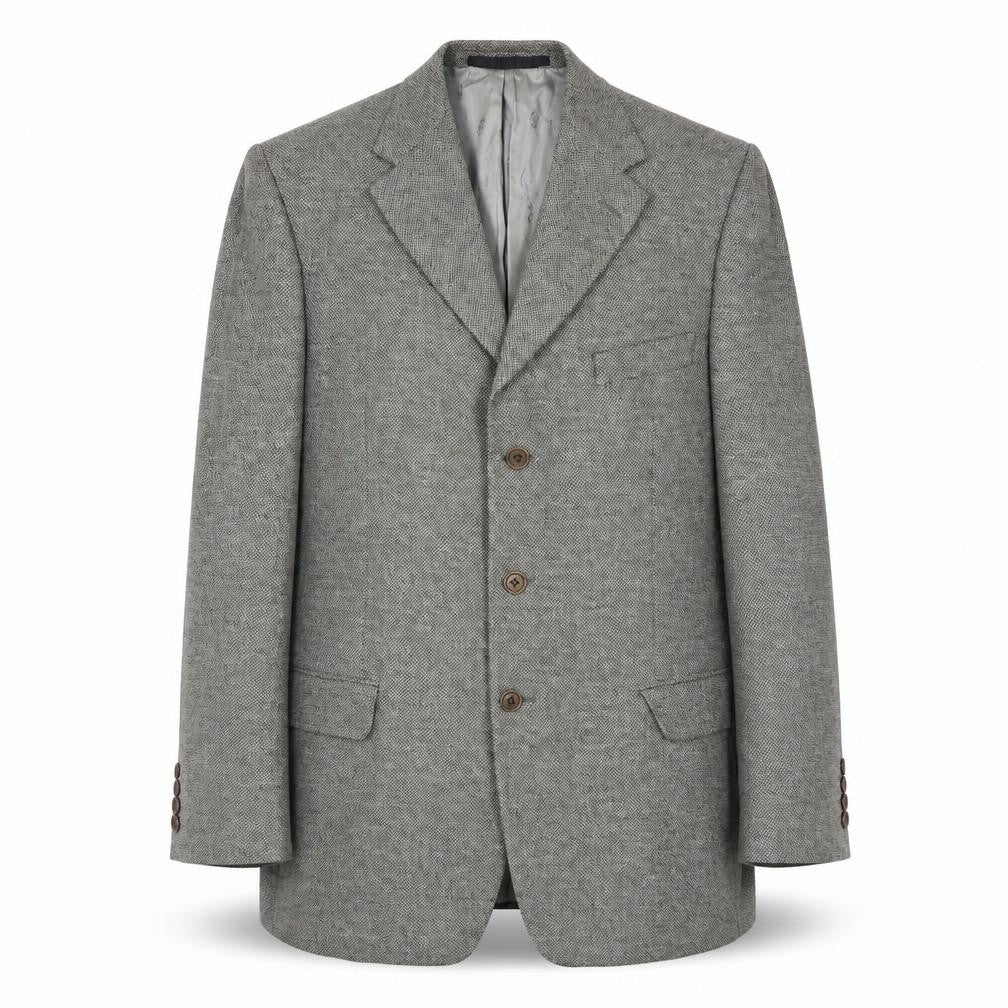Front view of Marks & Spencer men’s brown wool jacket blazer, size 42, regular