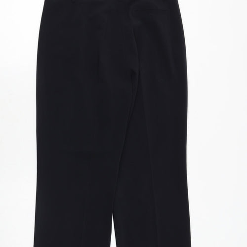 Gerry Weber Womens Blue Polyester Trousers Size 14 Regular Zip