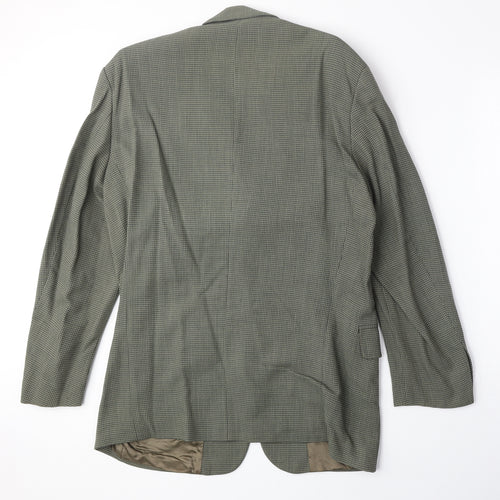 Marks and Spencer Mens Green Cotton Jacket Suit Jacket Size M Regular