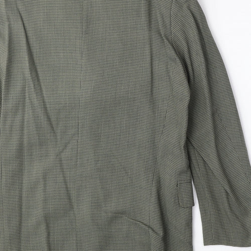 Marks and Spencer Mens Green Cotton Jacket Suit Jacket Size M Regular