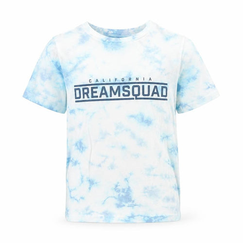 H&M Boys Blue Geometric 100% Cotton Basic T-Shirt Size 8-9 Years Round Neck Pullover - California Dream Squad