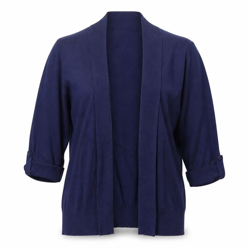 Arista Womens Blue V-Neck Viscose Cardigan Jumper Size S