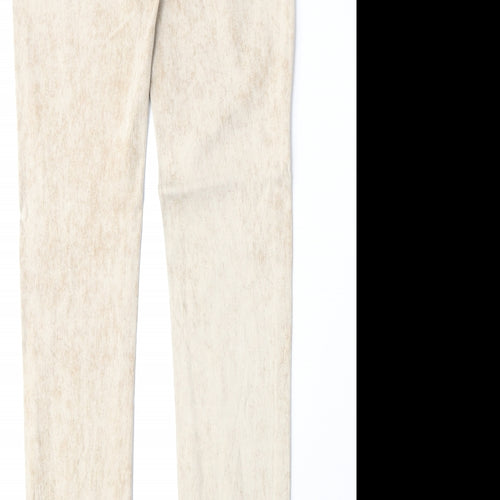Original Denim Womens Beige Cotton Skinny Jeans Size 28 in Regular Zip