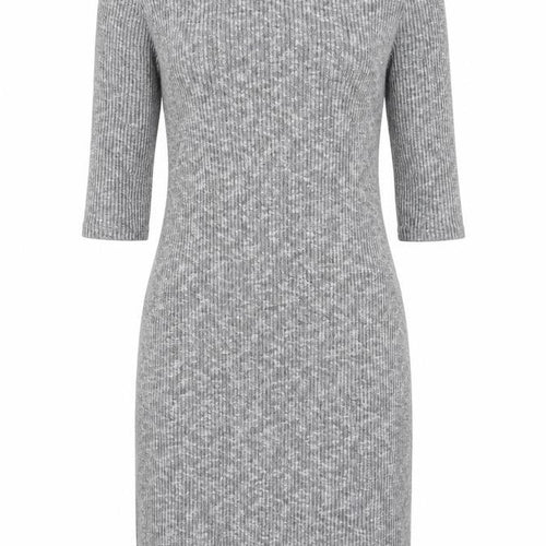 Ginger G Womens Grey Geometric Viscose Shift Size S Round Neck Pullover