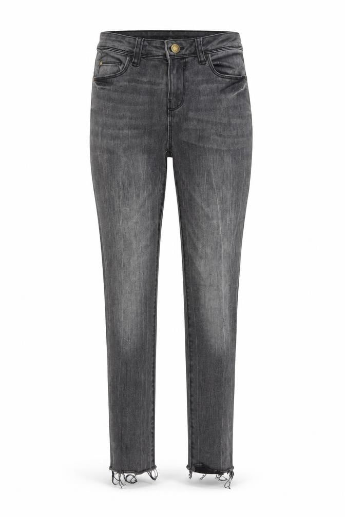 Denim & Co. Womens Grey Cotton Skinny Jeans Size 8 L25 in Regular Button