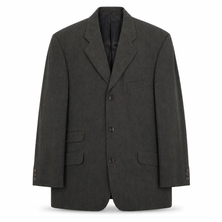 Pierre Balmain Mens Grey Wool Jacket Suit Jacket Size M Regular