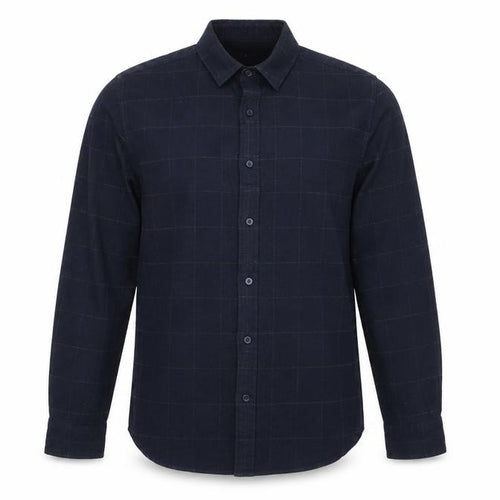Nigel Hall Mens Blue Cotton Button-Up Size M Collared Button