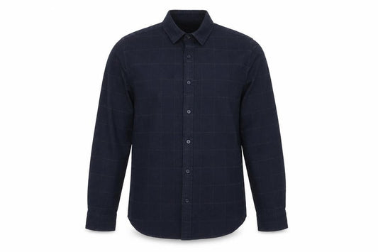 Nigel Hall Mens Blue Cotton Button-Up Size M Collared Button