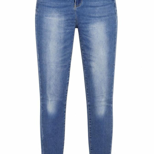 Denim&co Womens Blue Cotton Skinny Jeans Size 8 Regular Zip