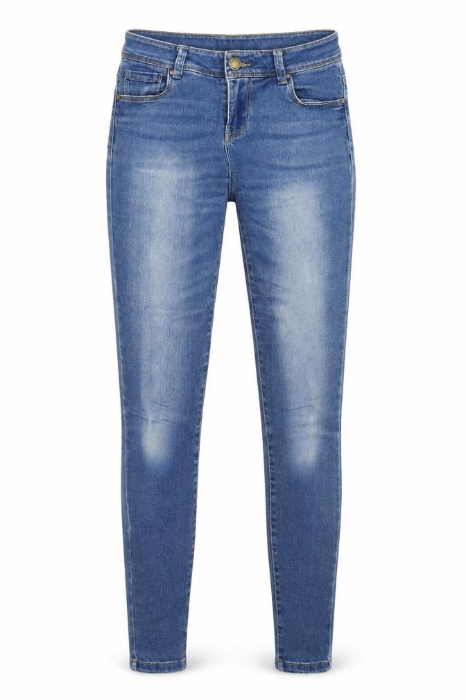 Denim&co Womens Blue Cotton Skinny Jeans Size 8 Regular Zip