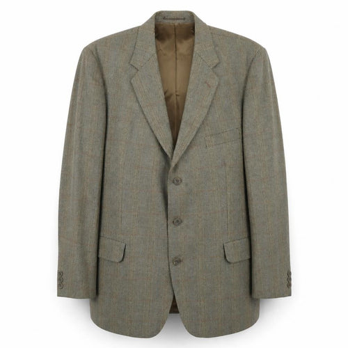 Kemps Tailoring Mens Grey Striped Wool Jacket Blazer Size 44 Regular