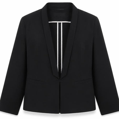 Marks and Spencer Womens Black Polyacrylate Fibre Jacket Suit Jacket Size 16