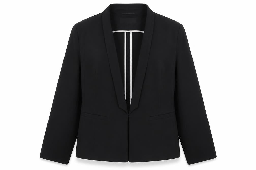Marks and Spencer Womens Black Polyacrylate Fibre Jacket Suit Jacket Size 16