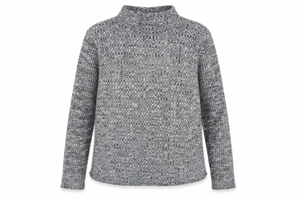 Boohoo Womens Grey High Neck Polyester Pullover Jumper Size M - Size M/L