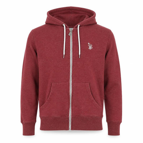 Nanny State Mens Red Cotton Full Zip Hoodie Size S