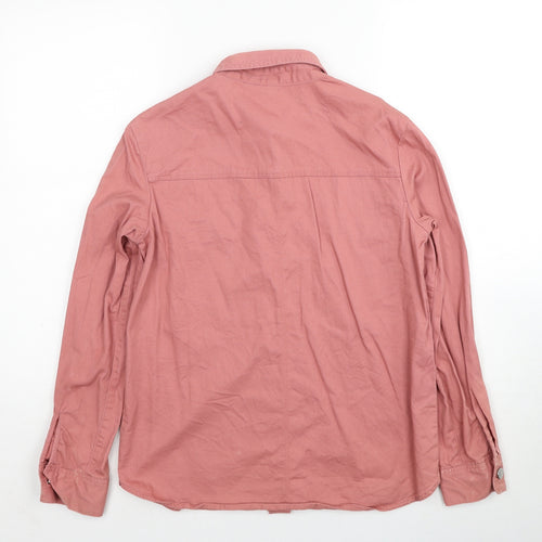 H&M Womens Pink Cotton Basic Blouse Size XS Collared