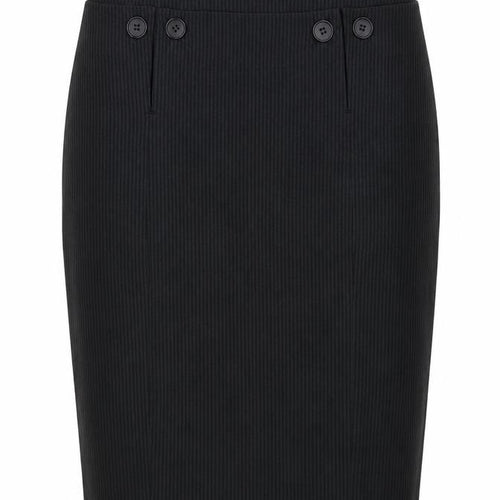 MK One Womens Grey Striped Polyester Straight & Pencil Skirt Size 8 Zip