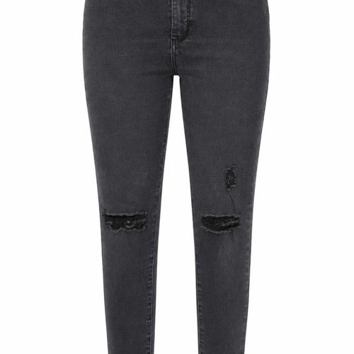 Topshop Womens Black Cotton Skinny Jeans Size 28 in L30 in Regular Zip