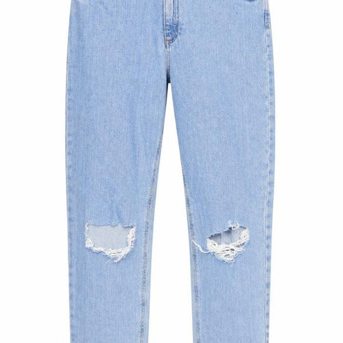 ASOS Mens Blue Cotton Straight Jeans Size 32 in L36 in Regular Zip