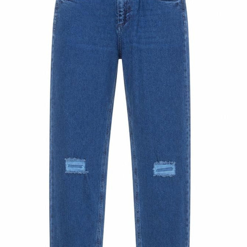 ASOS Mens Blue Cotton Straight Jeans Size 26 in L32 in Regular Zip