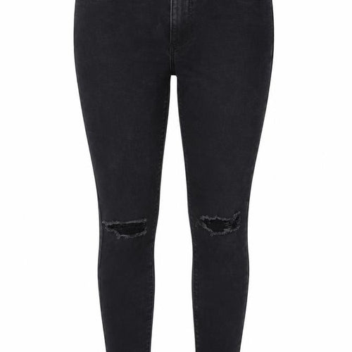 Denim & Co. Womens Black Cotton Skinny Jeans Size 8 Regular Zip