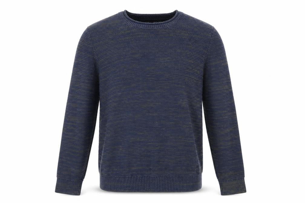 Topman Mens Blue Round Neck Cotton Pullover Jumper Size S Long Sleeve