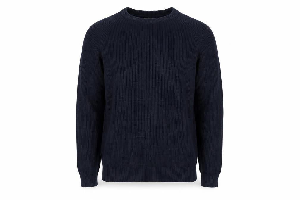 Burton Mens Blue Round Neck Cotton Pullover Jumper Size L Long Sleeve