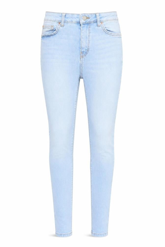 Denim & Co. Womens Blue Cotton Skinny Jeans Size 6 Regular Zip - Waist Size 21 inches