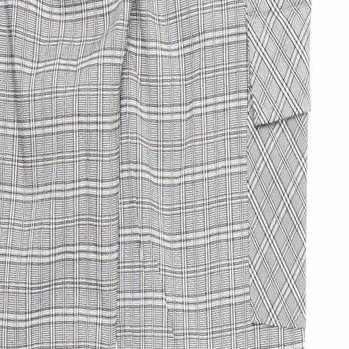 Cherry Koko Womens Grey Plaid Cotton Carrot Leggings Size S Regular - Cargo Pockets