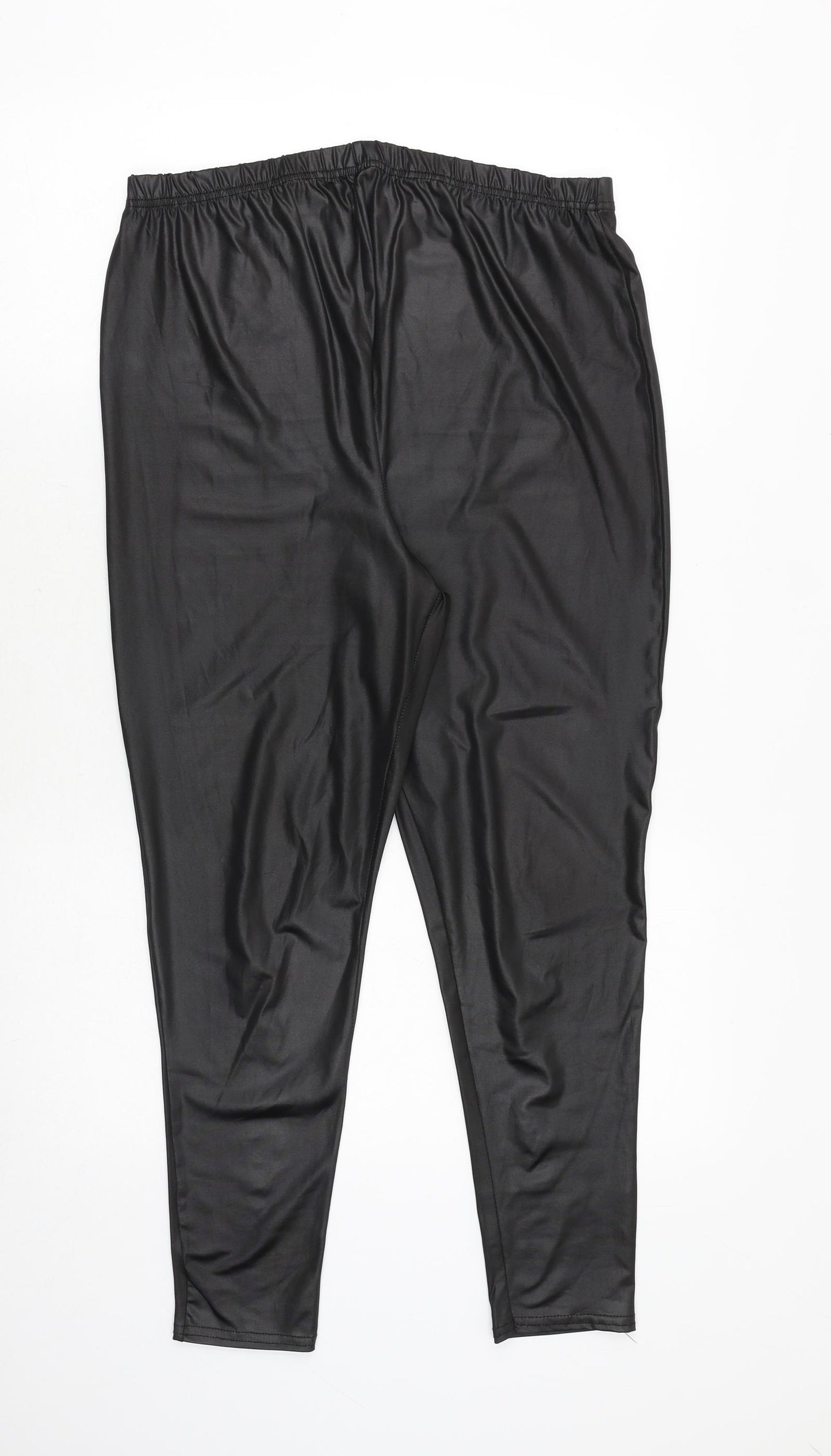 Boohoo Womens Black Polyester Harem Leggings Size 14 Regular