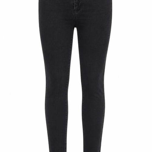 Denim & Co. Womens Black Cotton Skinny Jeans Size 12 Regular Zip