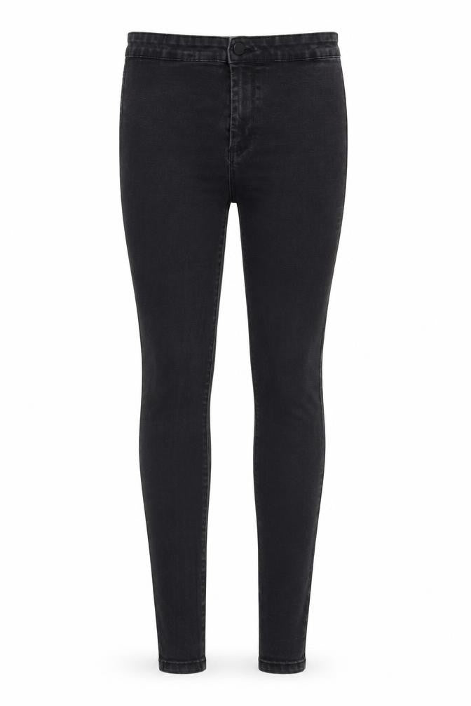 Denim & Co. Womens Black Cotton Skinny Jeans Size 12 Regular Zip
