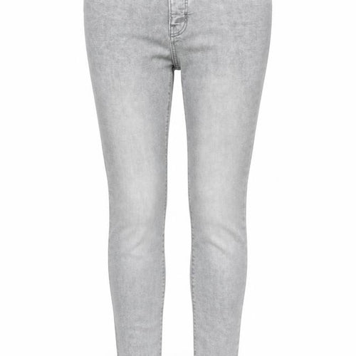 Denim & Co. Womens Grey Cotton Skinny Jeans Size 10 Regular Zip