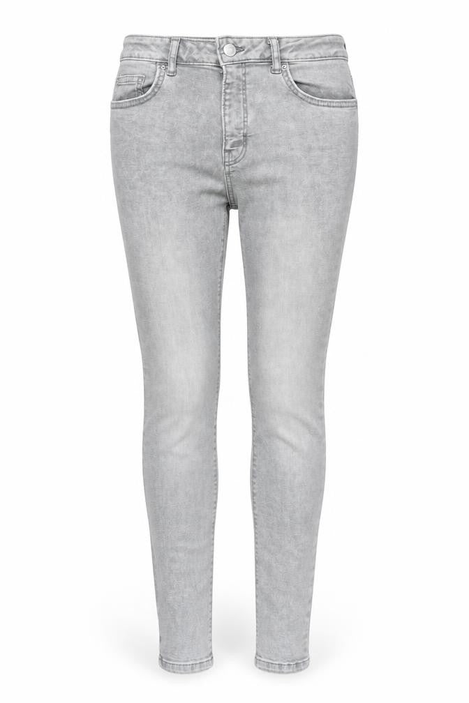 Denim & Co. Womens Grey Cotton Skinny Jeans Size 10 Regular Zip