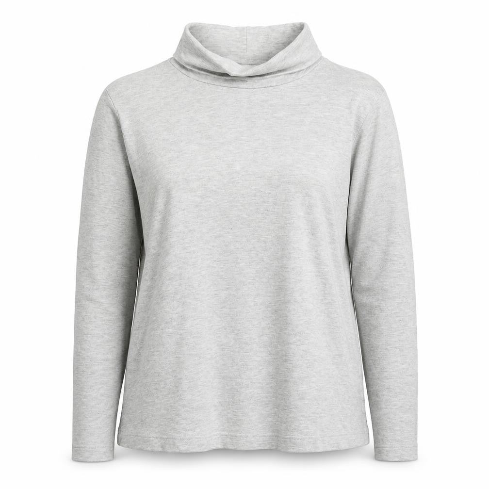 Front view of BHS women’s grey cotton pullover sweatshirt, size UK 14, pullover