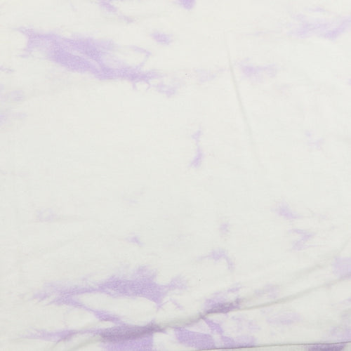 New Look Womens White Viscose Pullover Sweatshirt Size M - Tie Dye