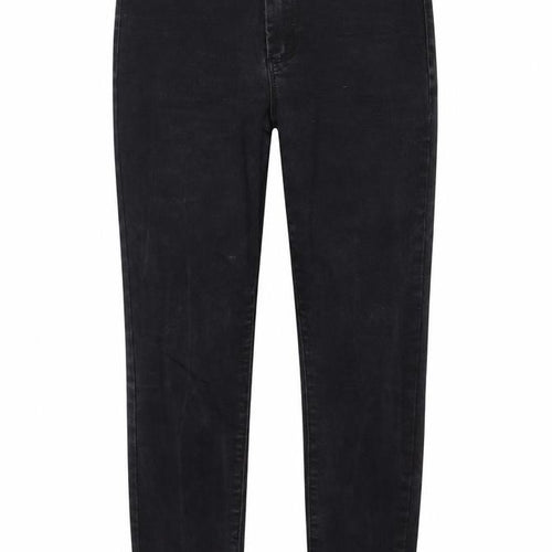 Denim & Co. Womens Black Cotton Skinny Jeans Size 10 Regular Zip