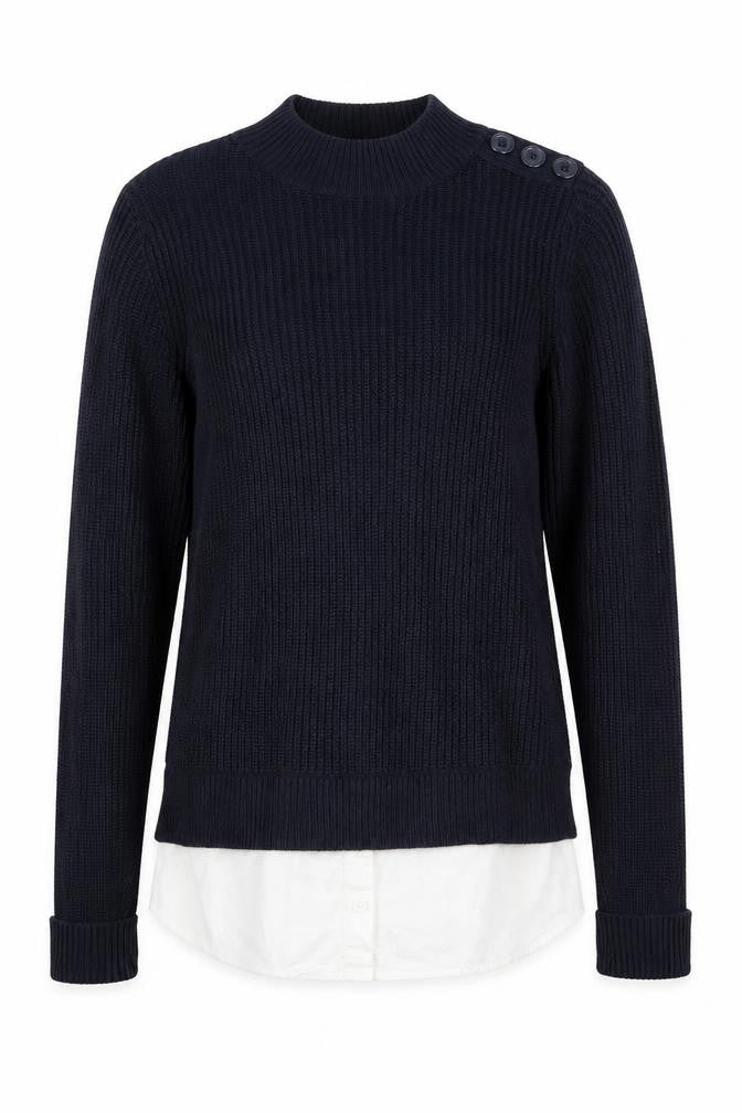 Dorothy Perkins Womens Black Mock Neck Acrylic Pullover Jumper Size 8