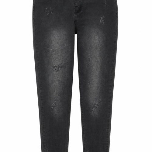 Denim & Co. Womens Black Cotton Skinny Jeans Size 12 Regular Zip