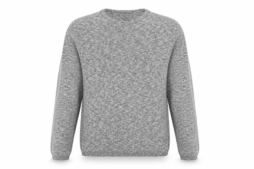 Very Mens Grey Round Neck Cotton Pullover Jumper Size M Long Sleeve