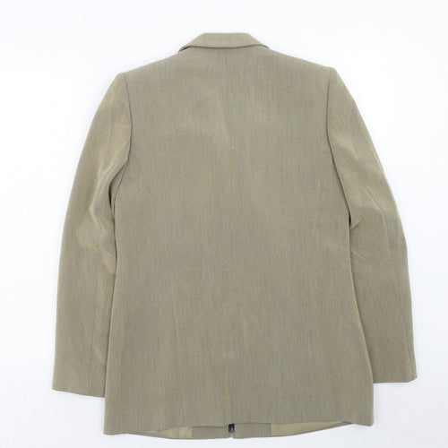Gregory Pratt Womens Beige Polyester Jacket Size 10 Zip