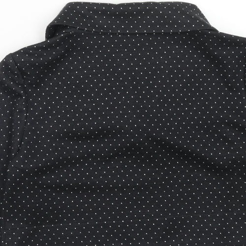 Minuet Womens Black Acrylic Jacket Blazer Size 14 Button