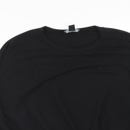 New Look Womens Black Polyester Pullover Sweatshirt Size M Pullover