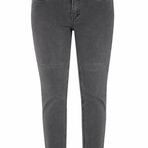 Denim & Co. Womens Grey Cotton Skinny Jeans Size 10 Regular Zip