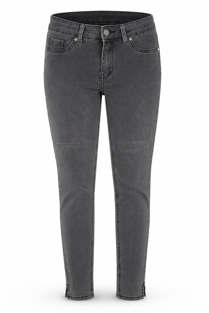 Denim & Co. Womens Grey Cotton Skinny Jeans Size 10 Regular Zip