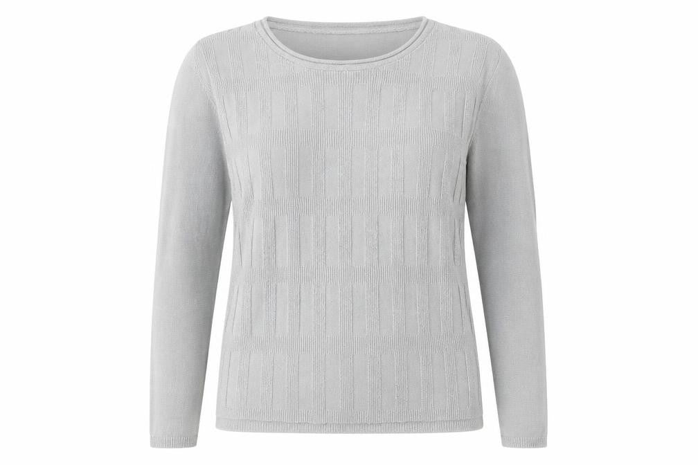 Afibel Womens Gold Round Neck Acrylic Pullover Jumper Size 14
