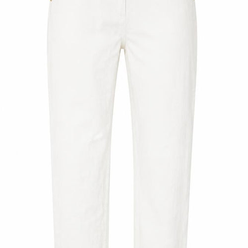 Classic Womens White Cotton Skinny Jeans Size 32 in Regular Zip