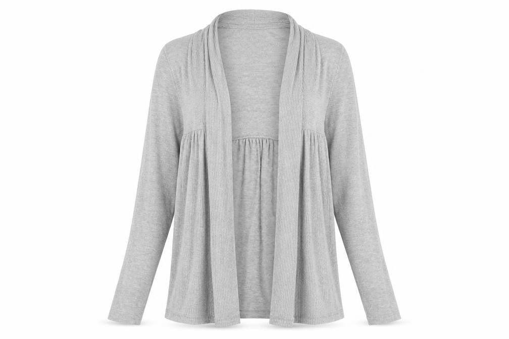 XXI Womens Grey V-Neck Polyester Cardigan Jumper Size S